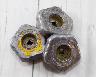 Spigot Handle used Valve Handle Vintage oxygen Faucet Handles old metal handle rustic handle farmhouse handle valve knobs water valve handle