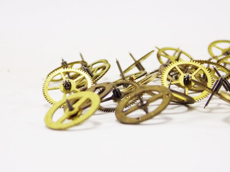 Clock gears clock parts clock repair clock movement mechanism Etsy