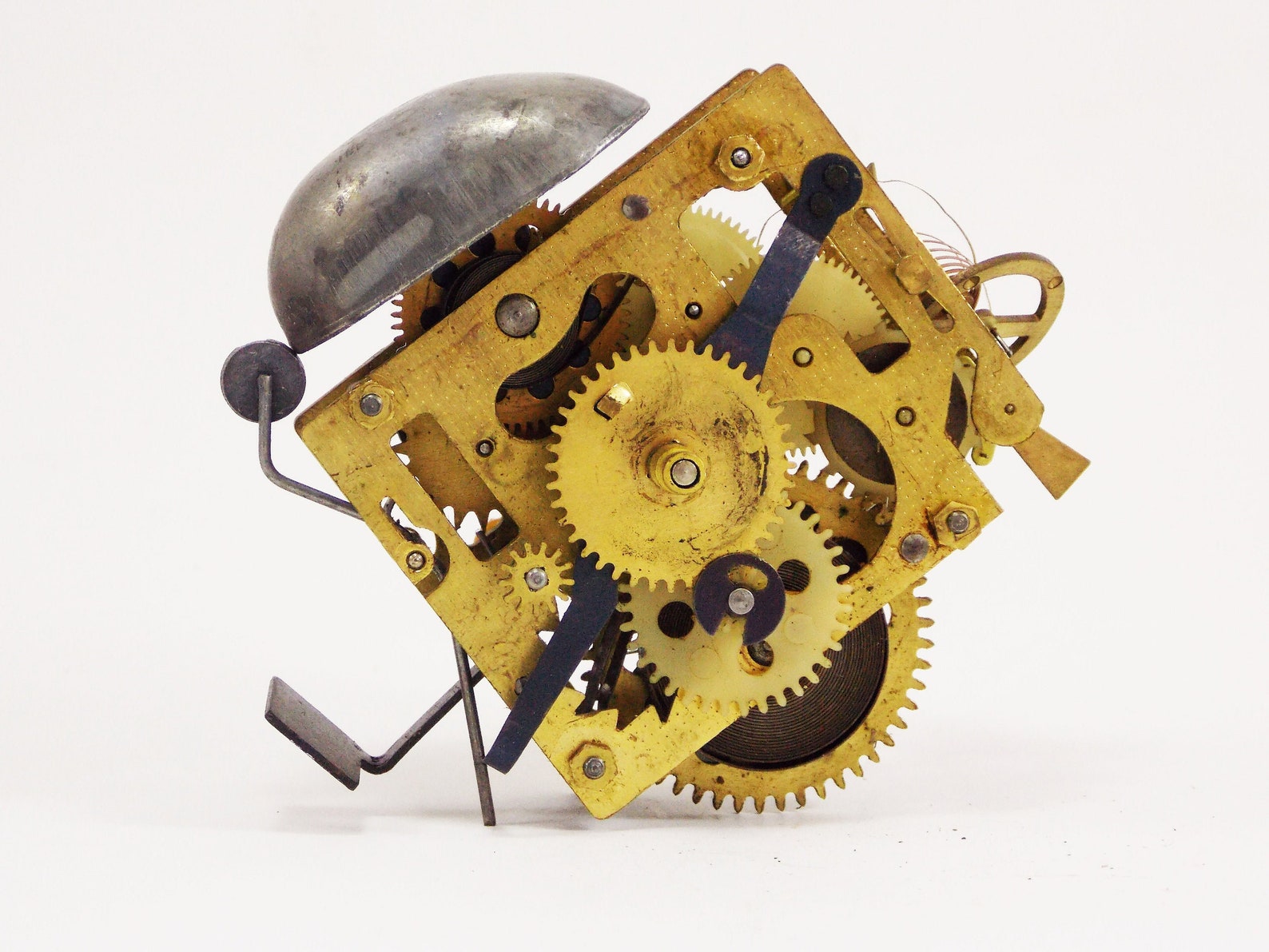 Brass Mechanism Clock Parts Alarm Clock Repair Movement Clock Etsy