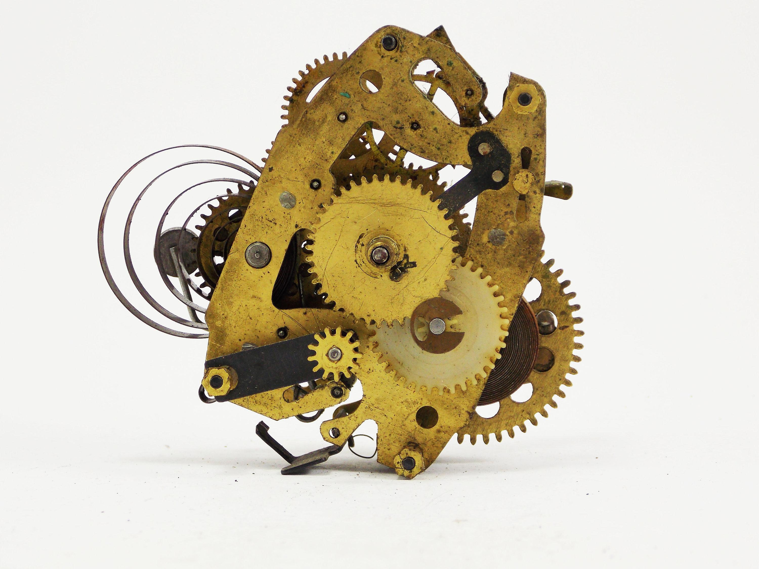 Brass clock parts mechanism clock repair alarm clock broken Etsy