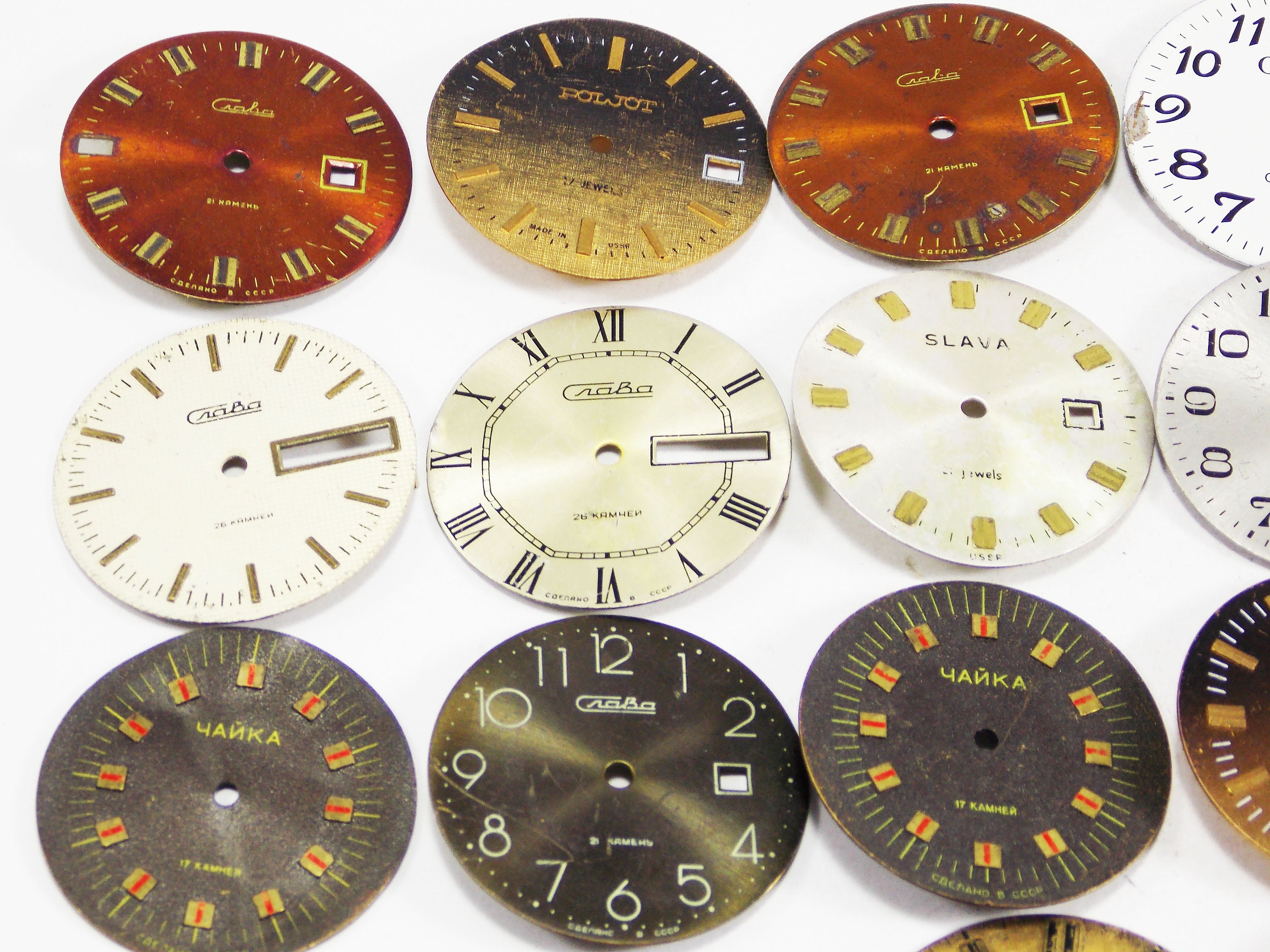 Watch faces clock dials steampunk parts movement time pieces Etsy
