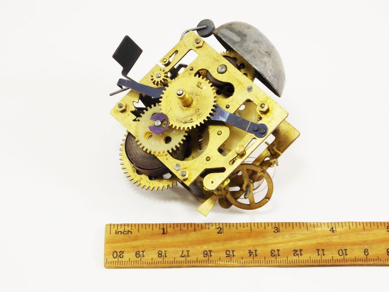 Brass Mechanism Clock Parts Alarm Clock Repair Movement Clock Etsy
