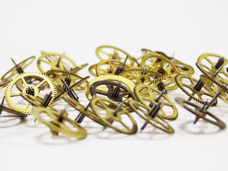 Clock gears clock parts clock repair clock movement mechanism Etsy