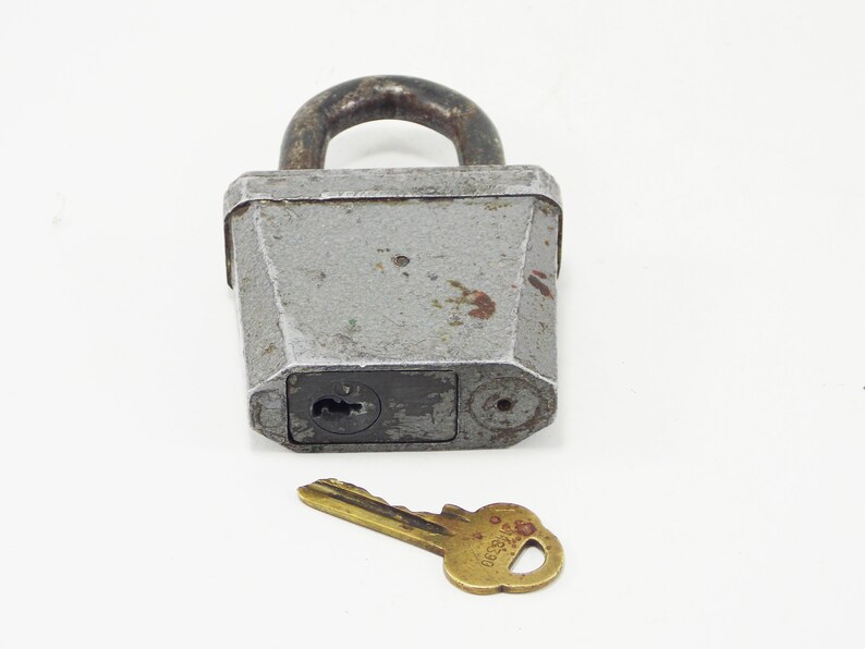 padlock and key metal padlock without key love lock collectible padlock brass key wedding lock steampunk decor farmhouse style padlock door