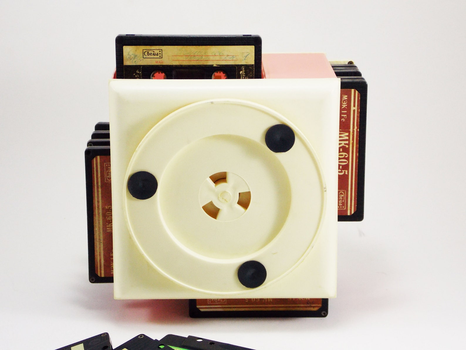 Cassette holder retro cassette box music cassette player old Etsy