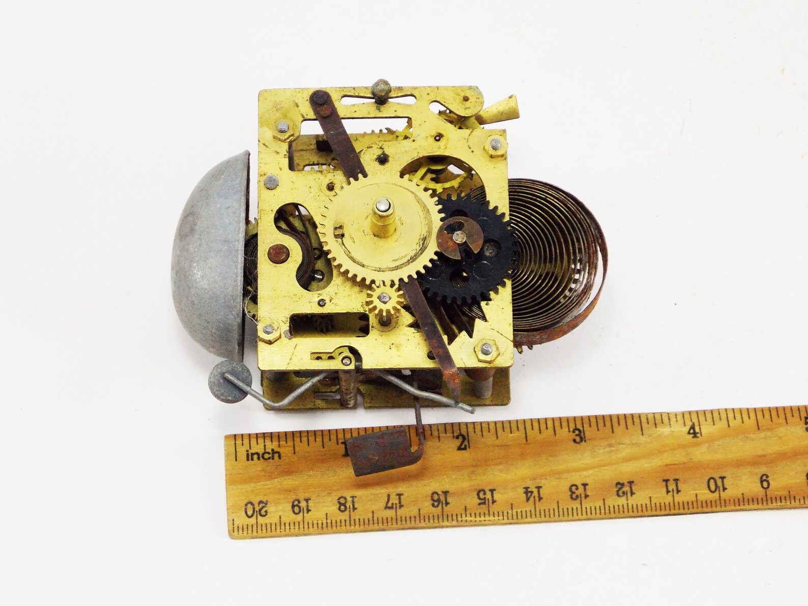 Clock parts brass mechanism alarm clock repair components Etsy