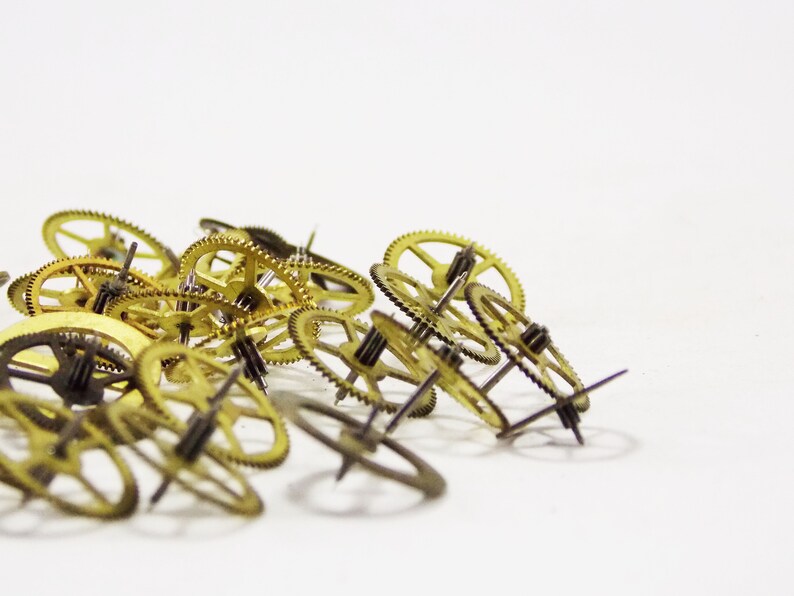 Clock gears clock parts clock repair clock movement mechanism Etsy