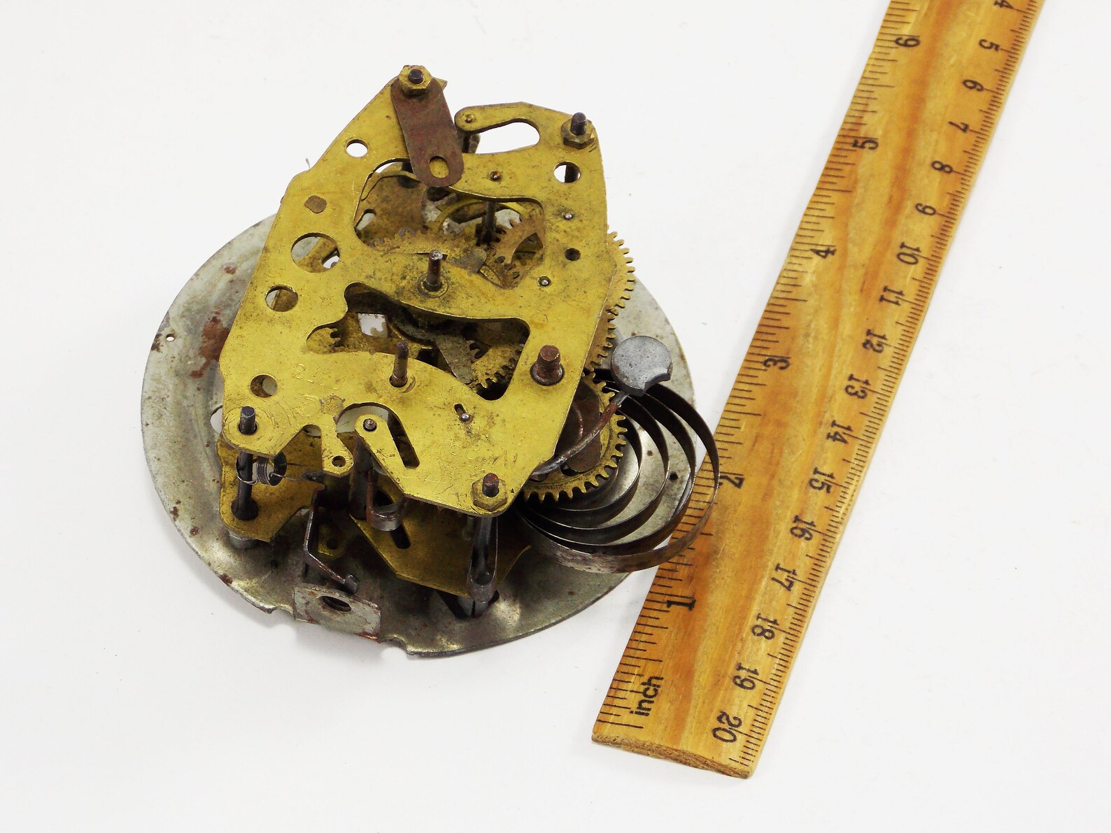 Mechanism clock repair alarm clock parts clock gears brass Etsy