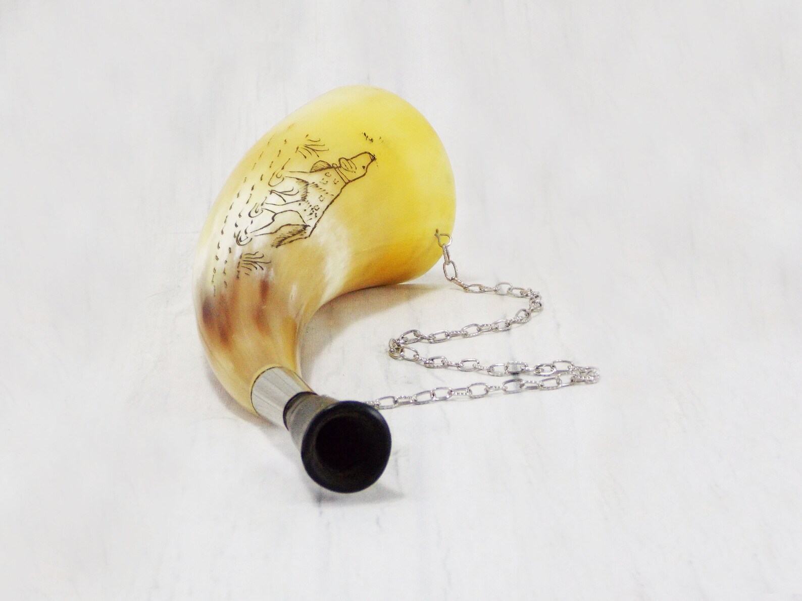 Bull horn buffalo horn music instrument horn hunting rustic Etsy