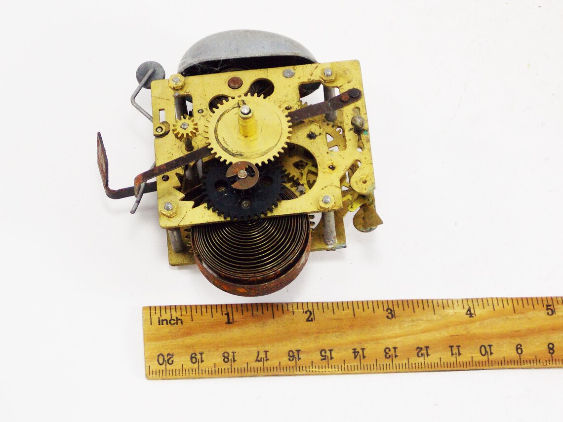 Clock parts brass mechanism alarm clock repair components Etsy