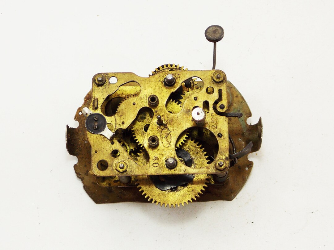 Broken Clocks Parts Brass Clock Gears Brass Mechanism Clock Etsy