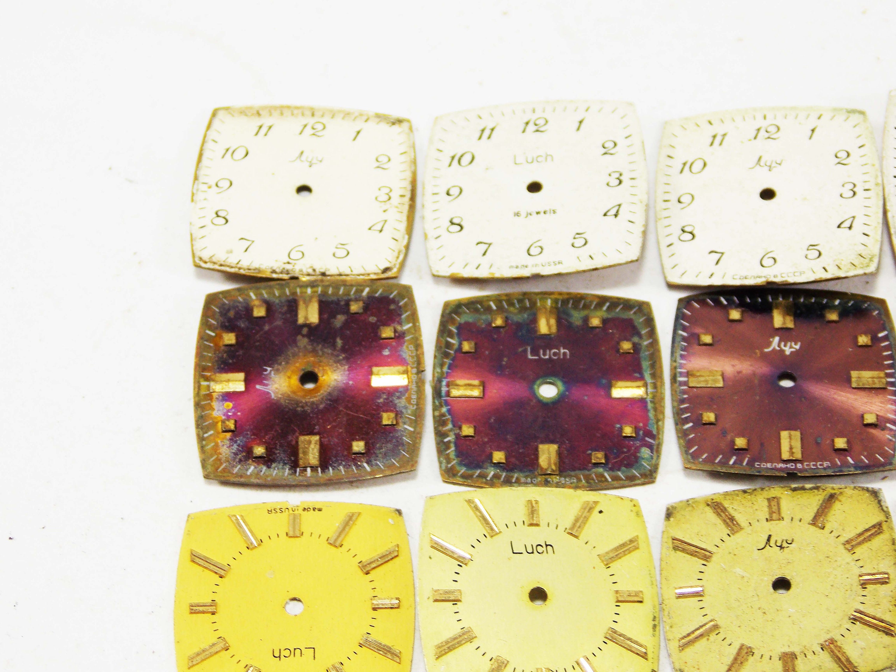 Square faces watch dials watch parts watch faces watch repair Etsy