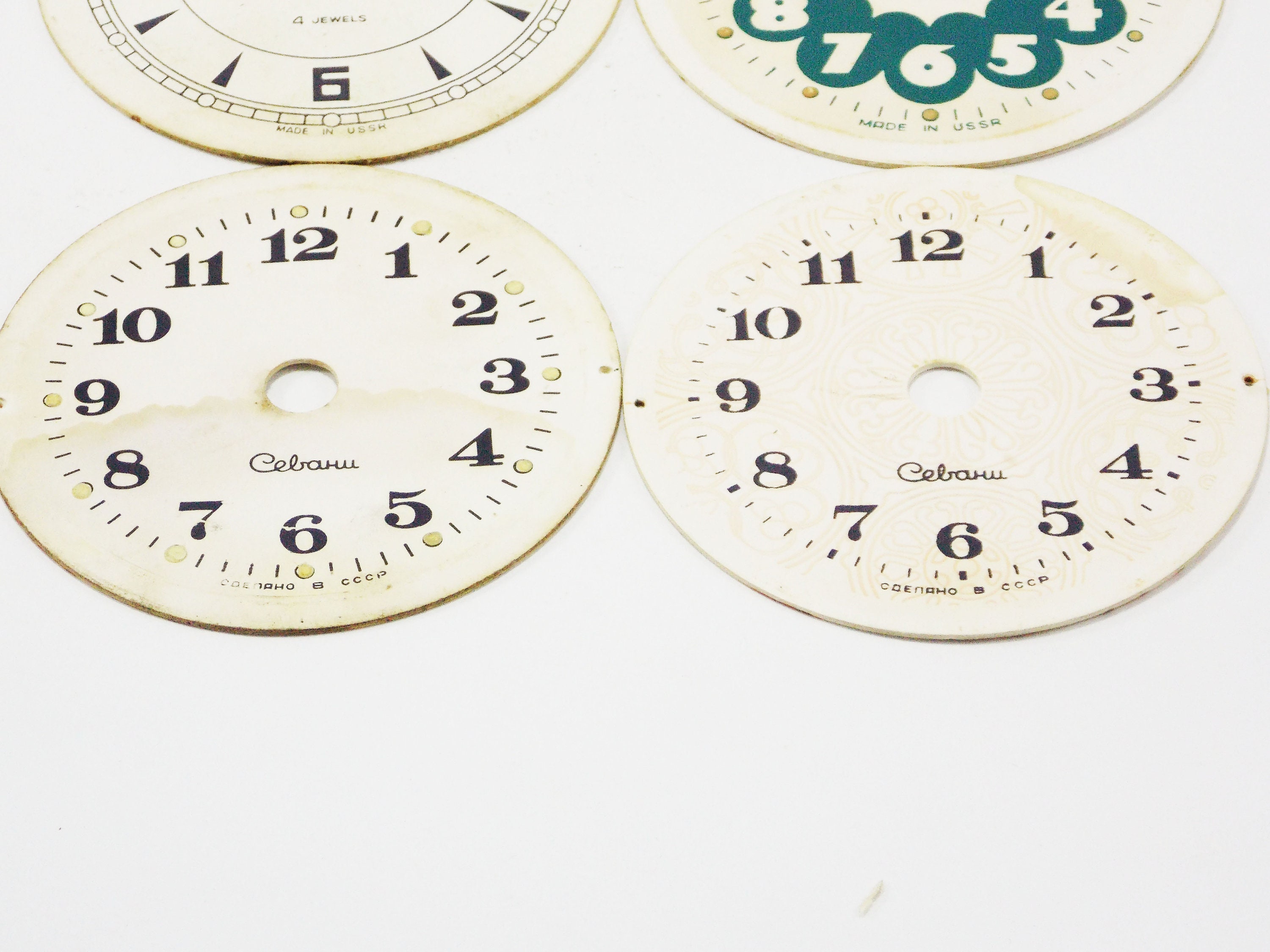 Clock dials alarm clock parts clock faces movement clock | Etsy