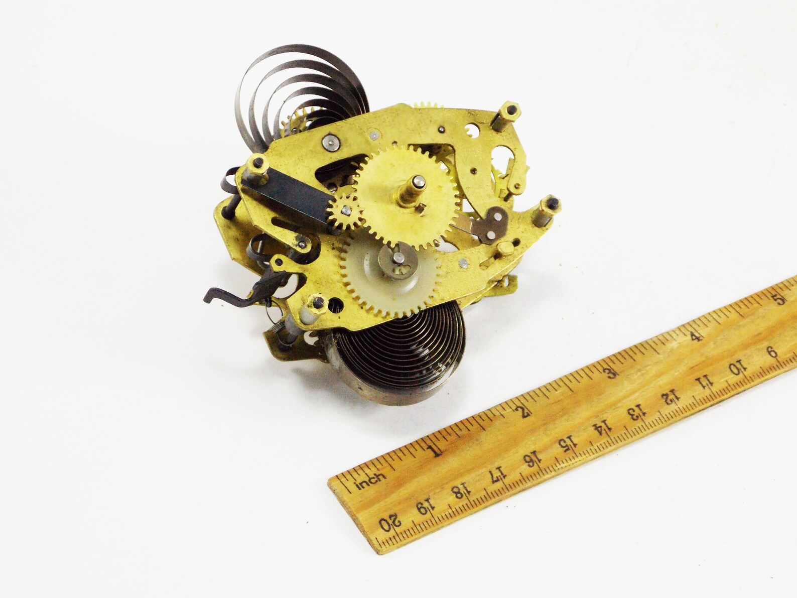 Mechanical clock parts brass mechanism alarm clock repair Etsy