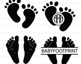 Baby Footprint Svg Etsy