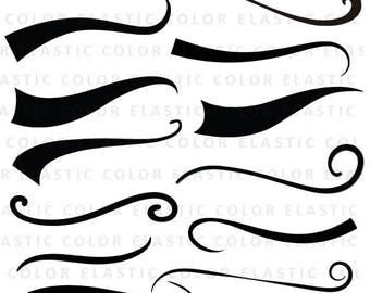 Swoosh svg - font tail- underline svg file digital download - Swoosh Cricut cut file -text tail svg, eps, dxf, png