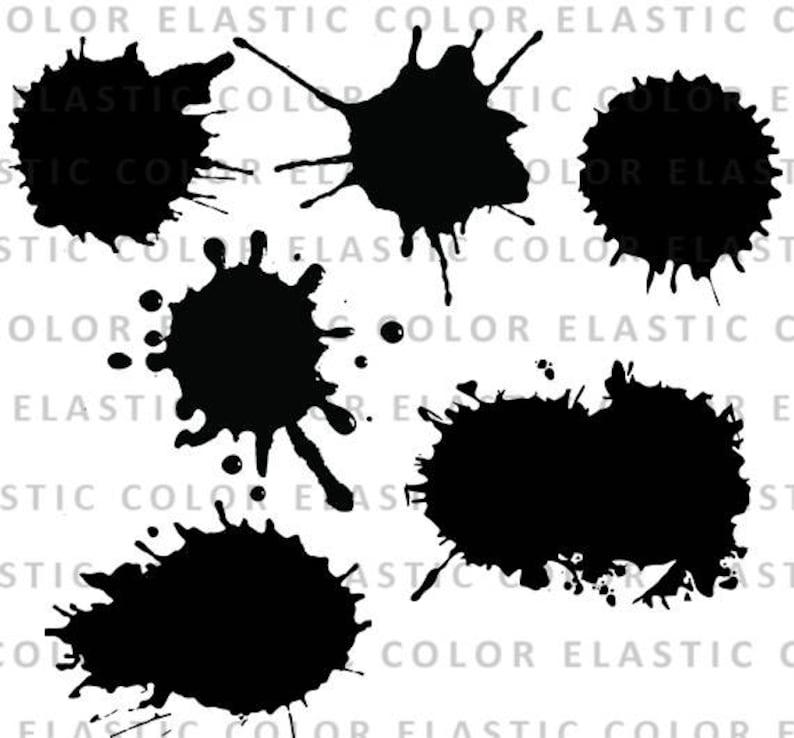 Splatter Svg File Paint Splat Digital File Splatter Vector - Etsy