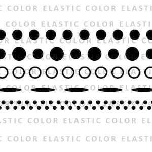 Dotted lines svg file -  dot underline - dot decor file cut file and cricut and cameo files  svg, png, dxf, eps