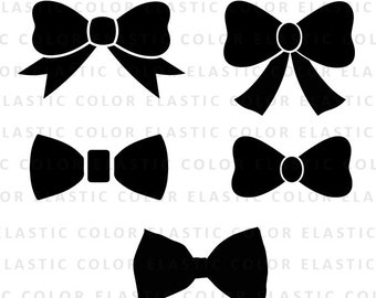 Könnte beinhalten: Satz mit drei schwarzen Silhouetten von Schleifen und Fliegen. Die Schleifen sind mit einer Schlaufe und einem Schwanz gebunden. Die Fliegen sind mit einem Knoten und zwei Schwänzen gebunden.