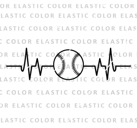 Free Baseball Heartbeat Svg 333 SVG PNG EPS DXF File