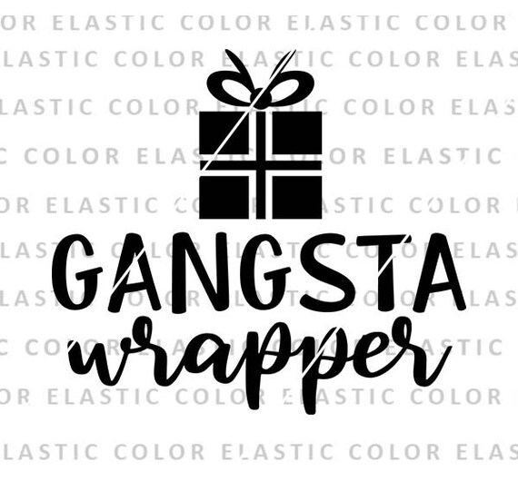 Paper Papercraft Sassy Christmas Clipart Png Gangsta Wrapper SVG Dxf ...