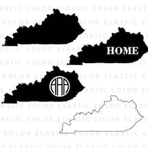 Kentucky states svg  files  - Kentucky  clipart - Kentucky outline digital download vector files svg, png, dxf, eps