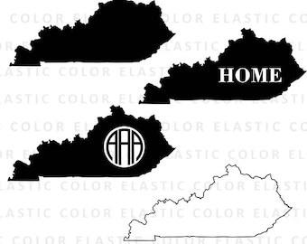 Kentucky states svg  files  - Kentucky  clipart - Kentucky outline digital download vector files svg, png, dxf, eps