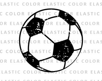 Soccer ball grunge svg-  distressed soccer ball vector - soccer clipart digital download - cut file cameo and cricut  svg, png, dxf, eps