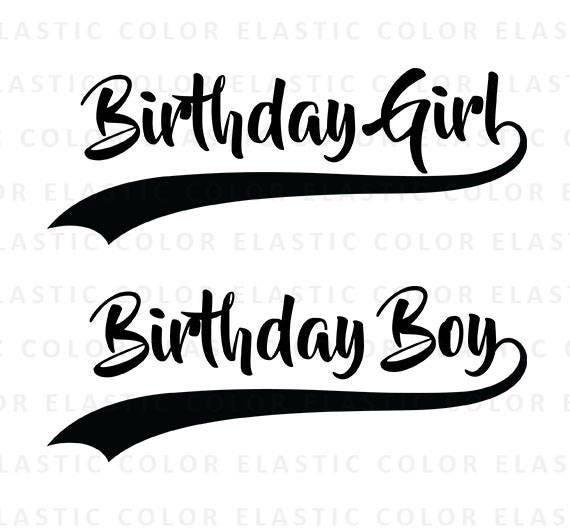 Download Birthday Girl Svg Birthday Boy Svg Birthday Silhouette File Etsy