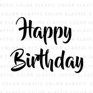 Happy Birthday svg   -Happy Birthday text t-shirt design - mug design - birthday word art svg, png, dxf, eps