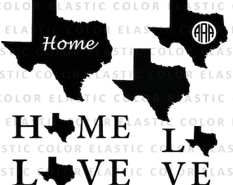 Texas states svg  files  - texas  clipart  digital download vector files svg, png, dxf, eps