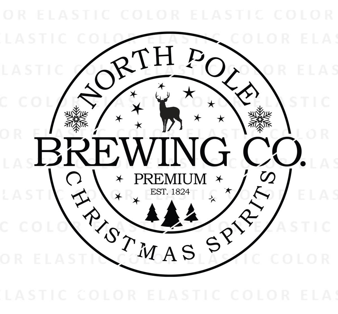 North Pole Brewing Co Svg Design,north Pole Png Christmas Instant
