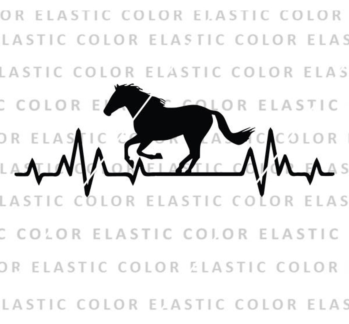 Horse Heartbeat Svg Horse Heartbeat Clipart Cricut and Etsy UK