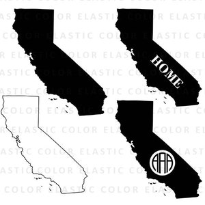 California state svg  files  - California  clipart - California outline digital download vector files svg, png, dxf, eps