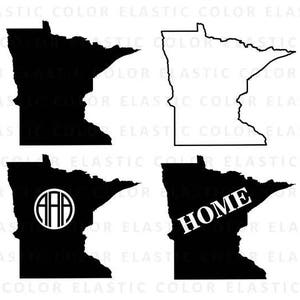Minnesota svg -  Minnesota state clipart - Minnesota outline cut file for Silhouette cameo and cricut  svg, png, dxf, eps