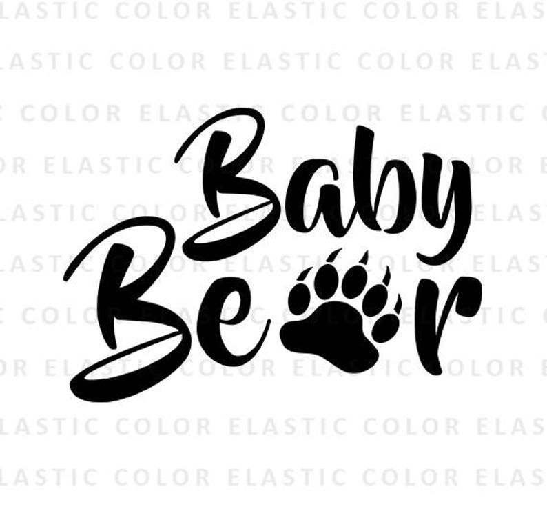 Download Baby bear svg file baby bear handwritten digital file | Etsy