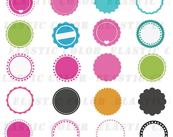 Circle monogram frame svg  pack - Monogram frame digital download svg,  dxf, eps, png