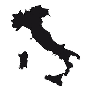 Italien Karte Svg Kontur Clipart - Italien Karte Vektor Datei Svg, Png, Dxf, eps