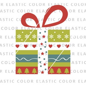Christmas giftbox svg, giftbox clipart, christmas clipart svg, png, dxf, eps
