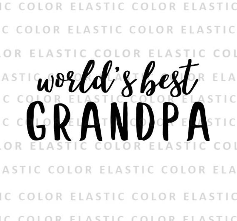 Download World's best grandpa svg file grandpa printable design | Etsy