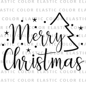 Merry christmas svg file - christmas digital download vector cut files for silhouette and cricut -  xmas printable svg, png, dxf, eps