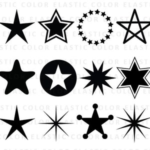 Star svg - star clipart collection - stars vector clip art - star digital download  svg, eps, dxf, png