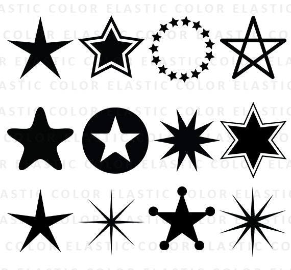 Download Star svg star clipart collection stars vector clip art | Etsy
