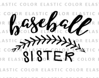 Baseball sister svg file - baseball sister t shirt designs and cricut and cameo file svg, png, dxf, eps