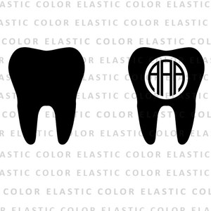 Tooth svg, tooth monogram svg - tooth clipart - teeth digital download svg, eps, dxf, png