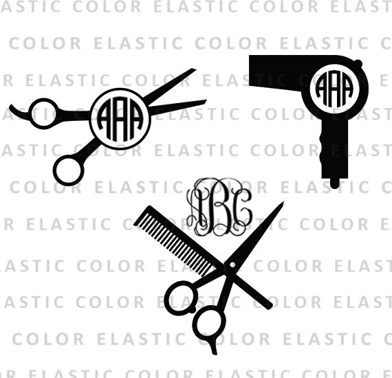 Download Hairdresser svg hairdresser monogram svg files barber salon | Etsy