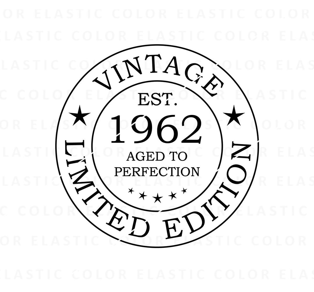 【SALE】GENERATIONS掲載ページ(ポスターサイズ)#61253 1962 Vintage Limited Edition Circle Svg, 61st Birthday
