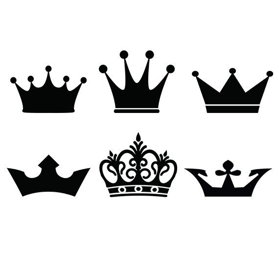Download Crown svg crowns clip art digital download vector files | Etsy