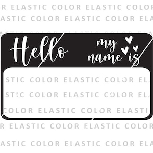 Hello my name is svg, newborn announcement, baby name tag, onesie name tag design instant download  svg, png, dxf, eps
