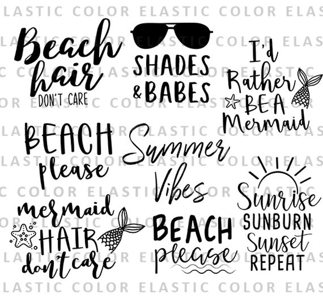 Summer Bundle Svg Beach Bundle Svg Designs Beach Life Beach - Etsy